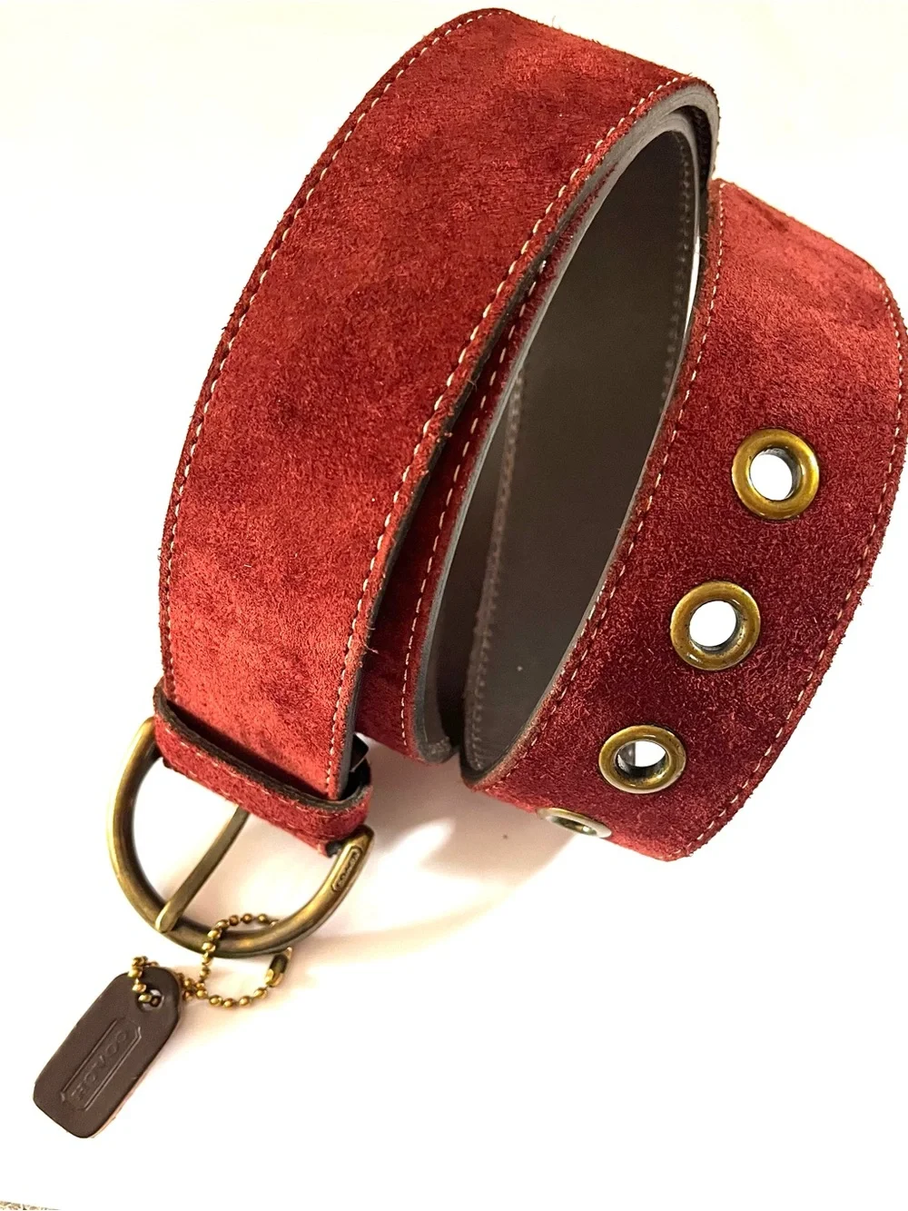 Coach | Accessories | Coach Vintage Burgundy Suede Womens  display picture 3